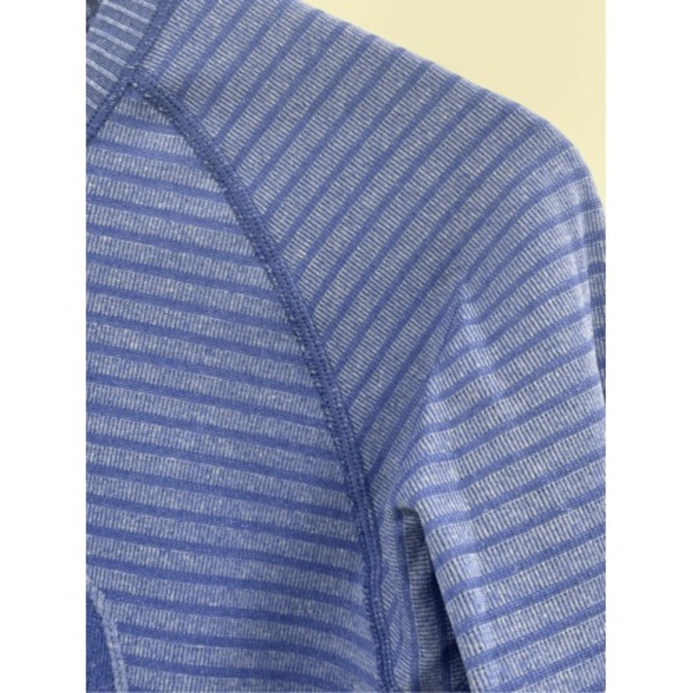 Lululemon‎ Top Swiftly Tech Long Sleeve Women Size 10 Blue Long Sleeve Workout - Picture 3 of 13